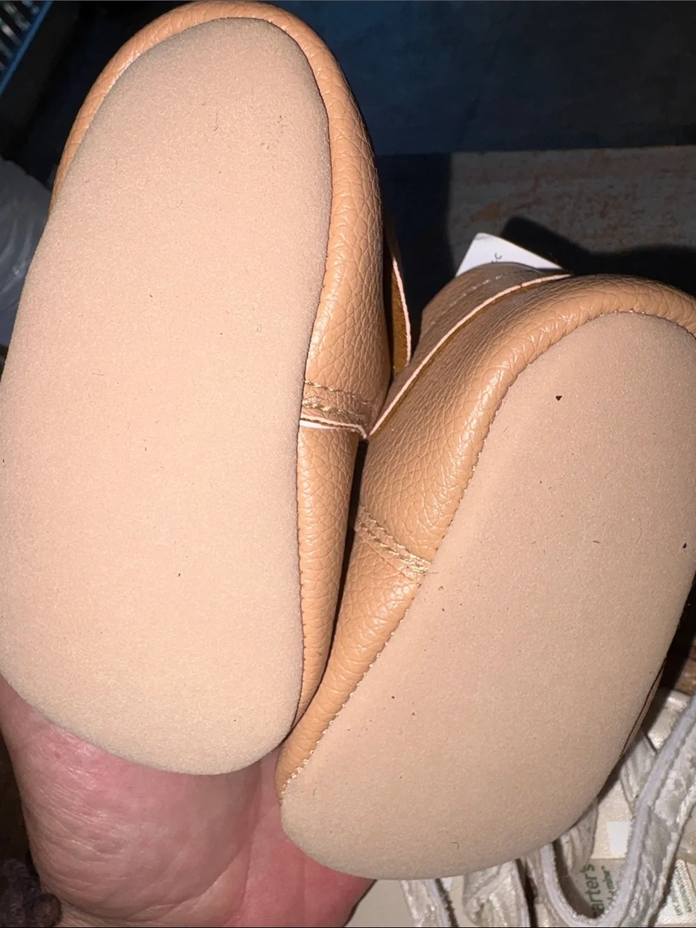 Carter's Baby Girls Tan and Cream Bow Sandals and Mary Janes